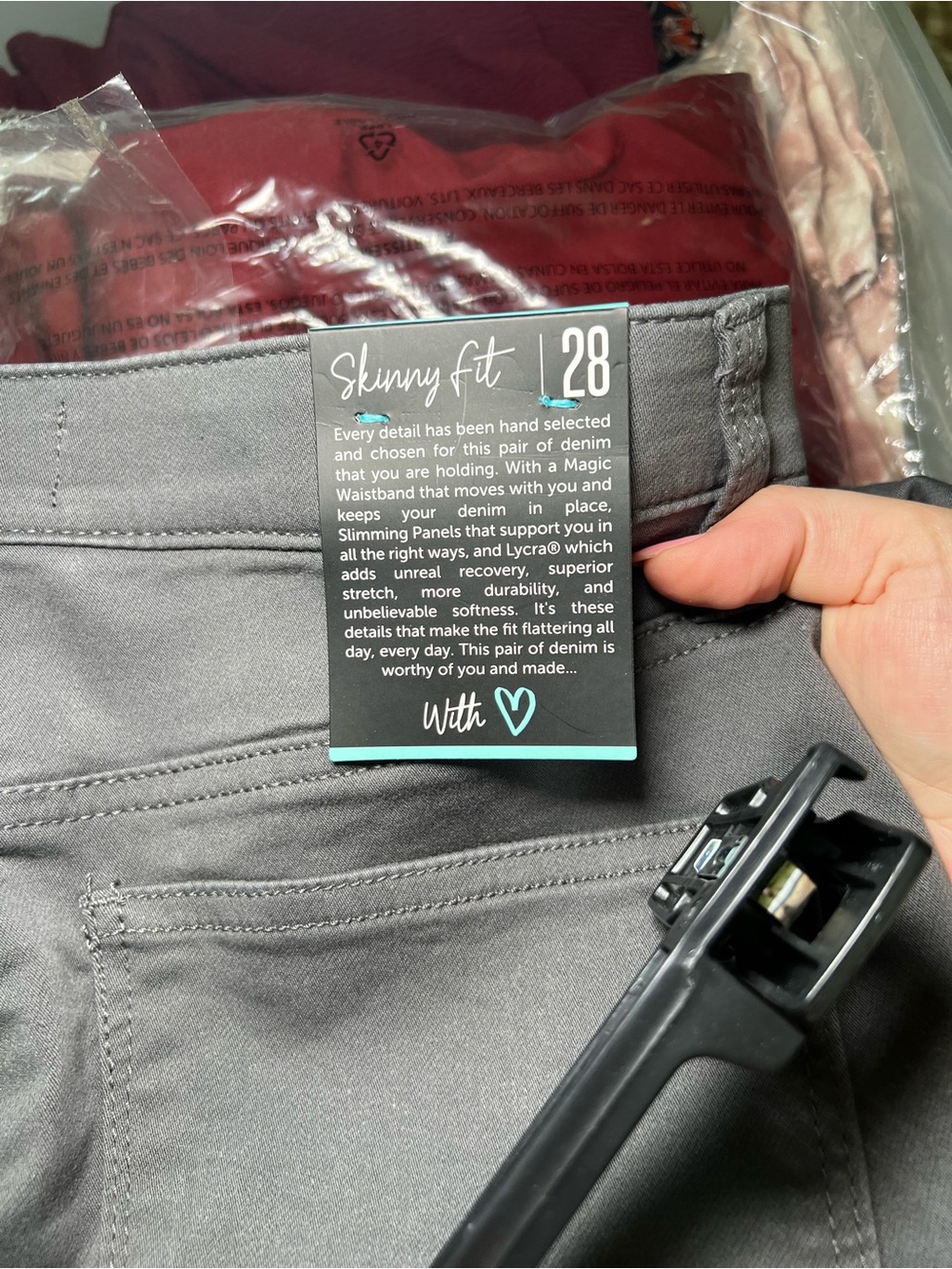 LuLaRoe Women's Skinny Jeans in Dark Gray - Picture 5 of 5